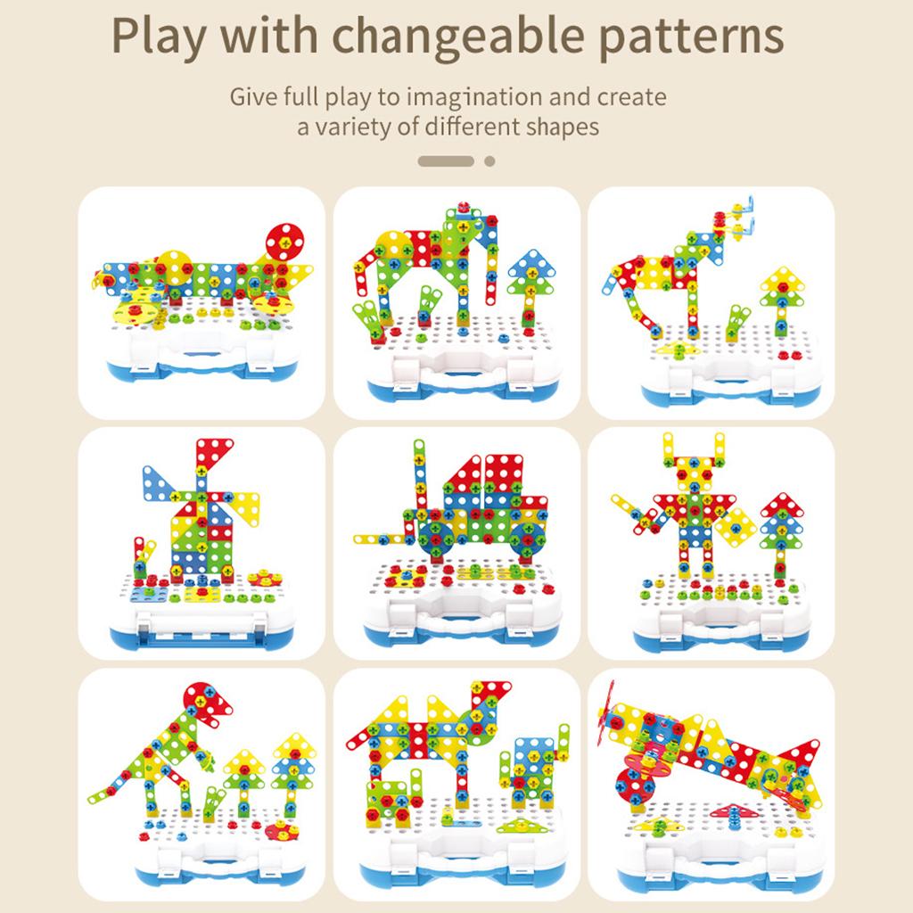 Gardening Tools For 6 Year Old - 246Pcs Mosaic Building Model Blocks Construction