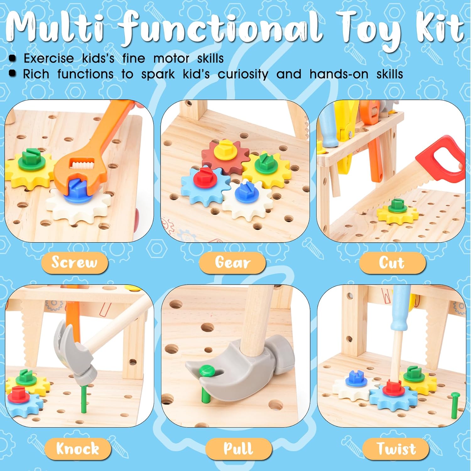 Wooden Tool Bench for Kids,Mon - огляд і ціна Gardening Tools For Kids