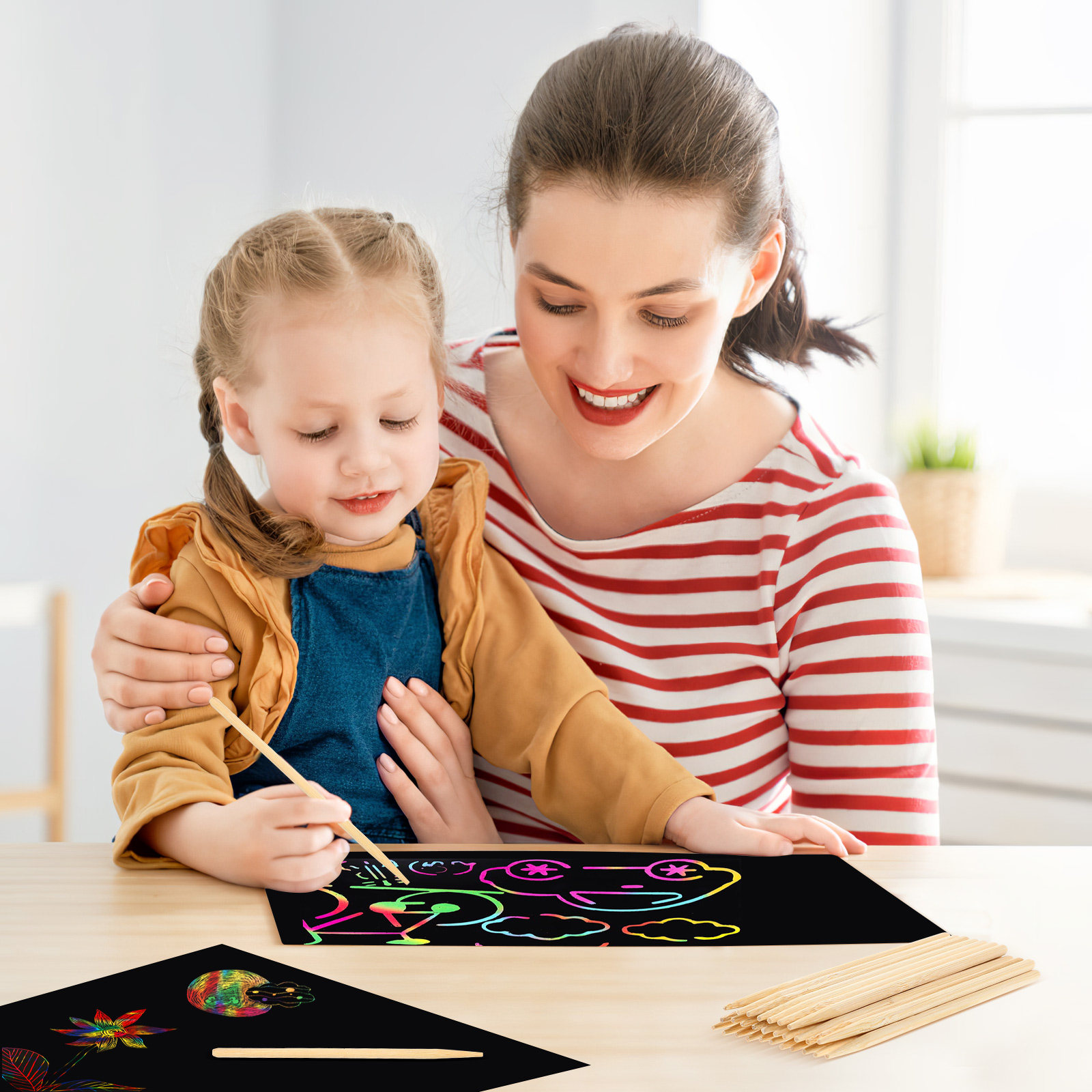 30Pcs Scratch Off Drawing Styl - огляд і ціна Gardening Tools Drawing For Kids
