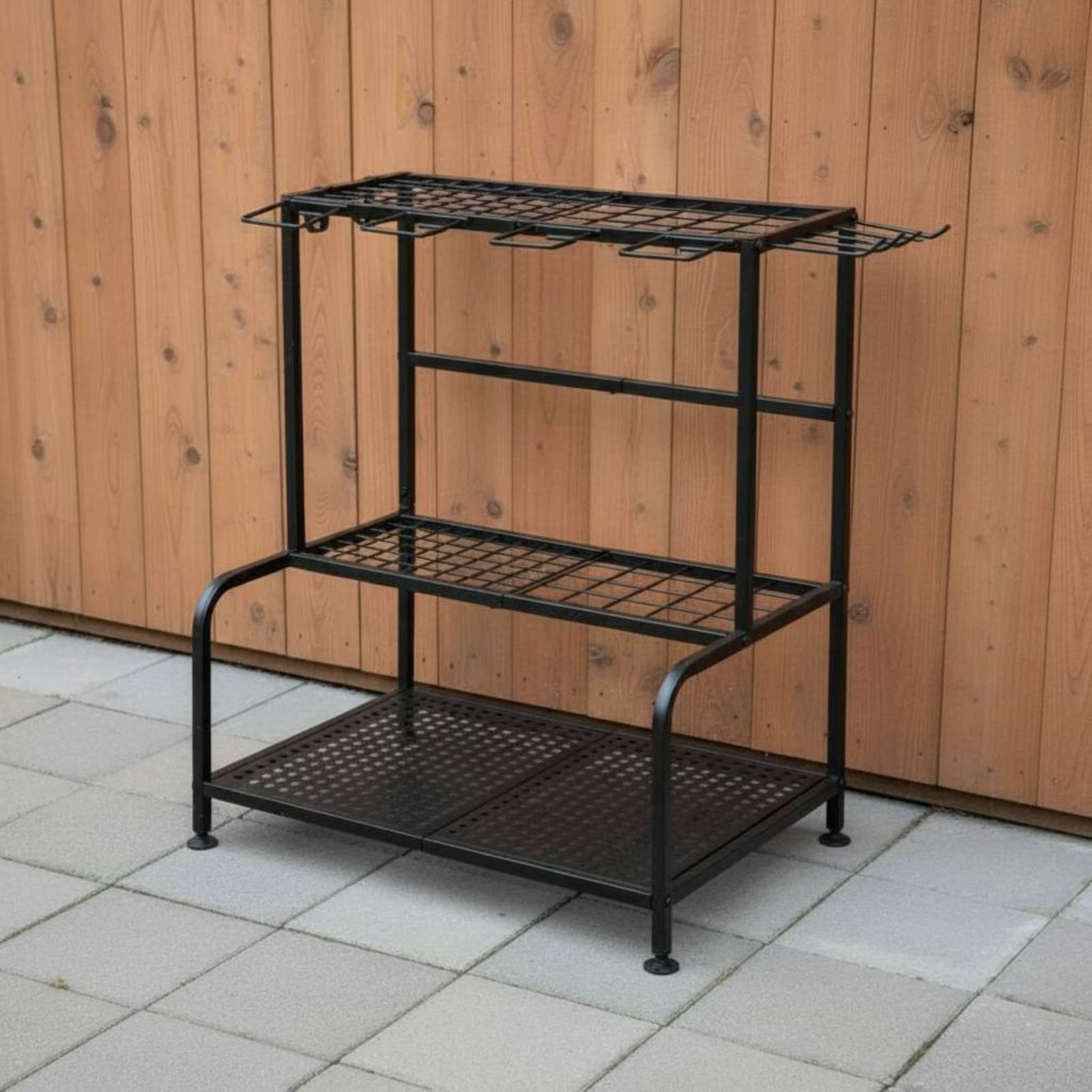 Metal Garden Tool Rack Adjusta - огляд і ціна Gardening Tools Rack