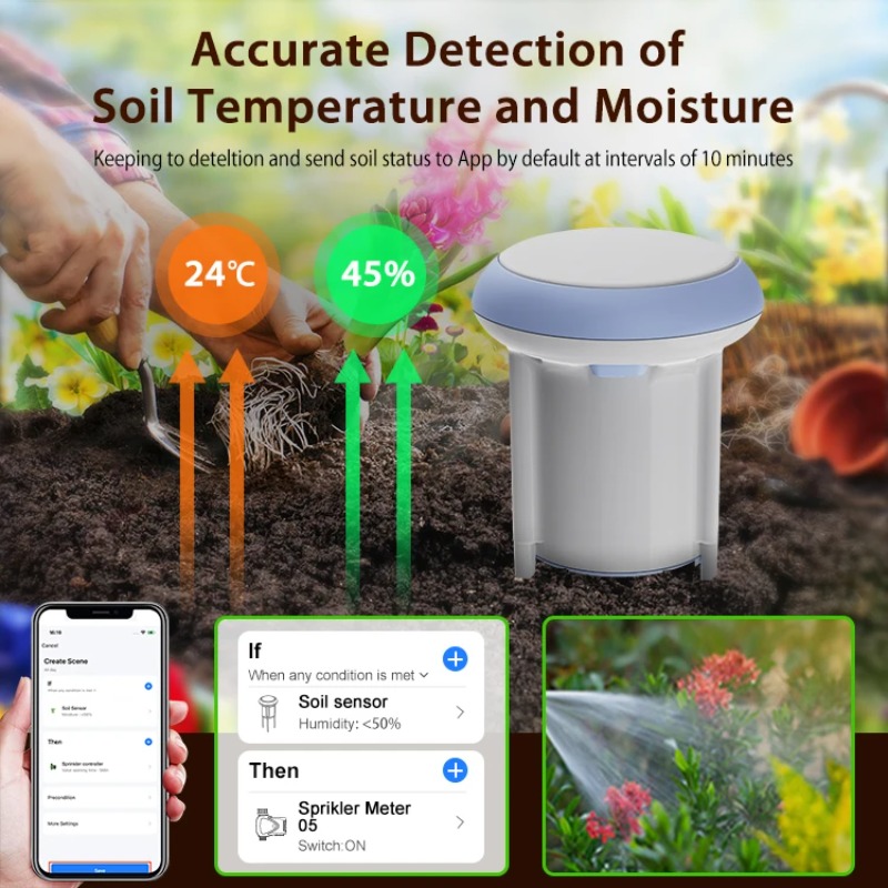 New Smart Soil Sensor Solar Mo - огляд і ціна Moisture Meter Plant