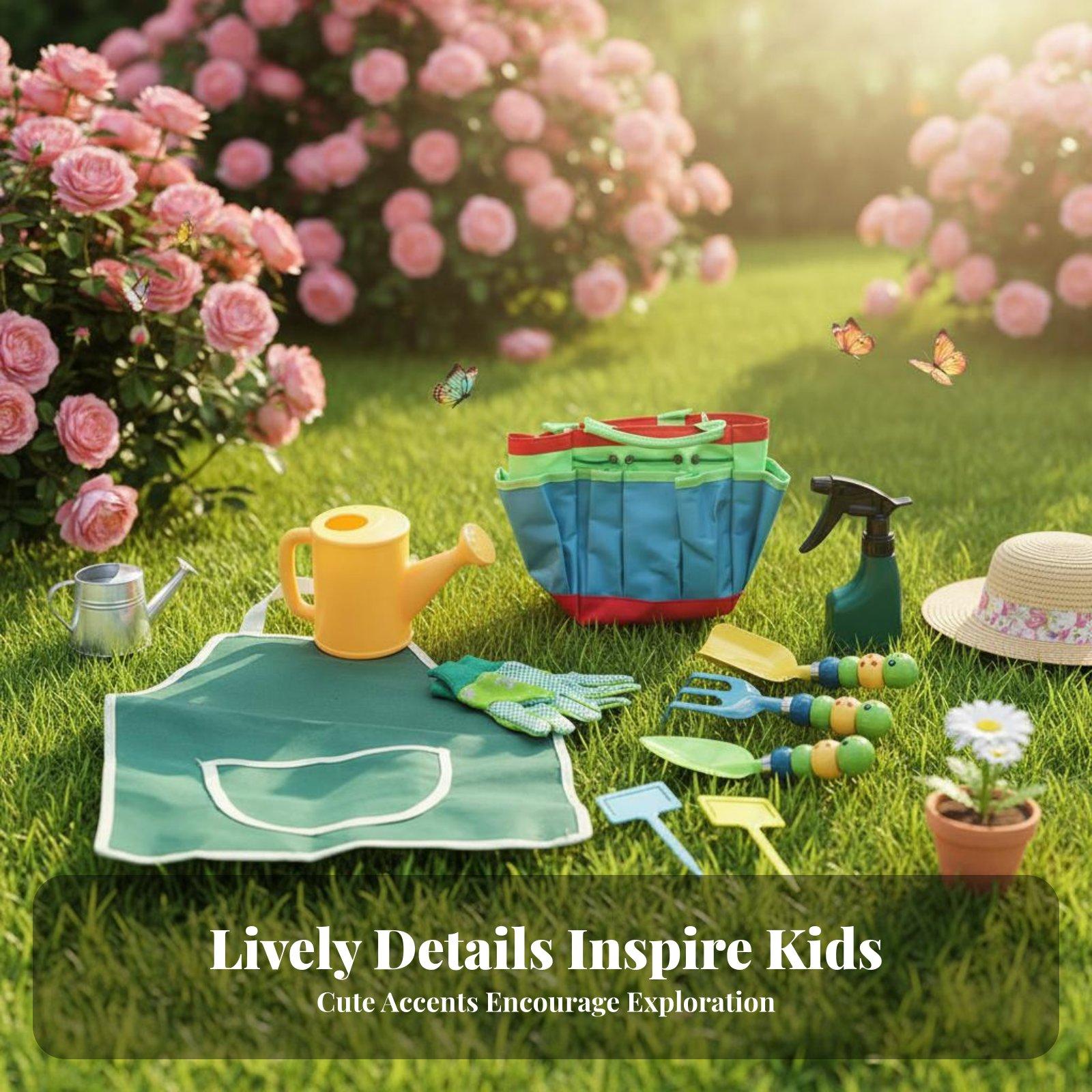 10 Pieces Kids Gardening Tool  - огляд і ціна Gardening Tools For Young Children