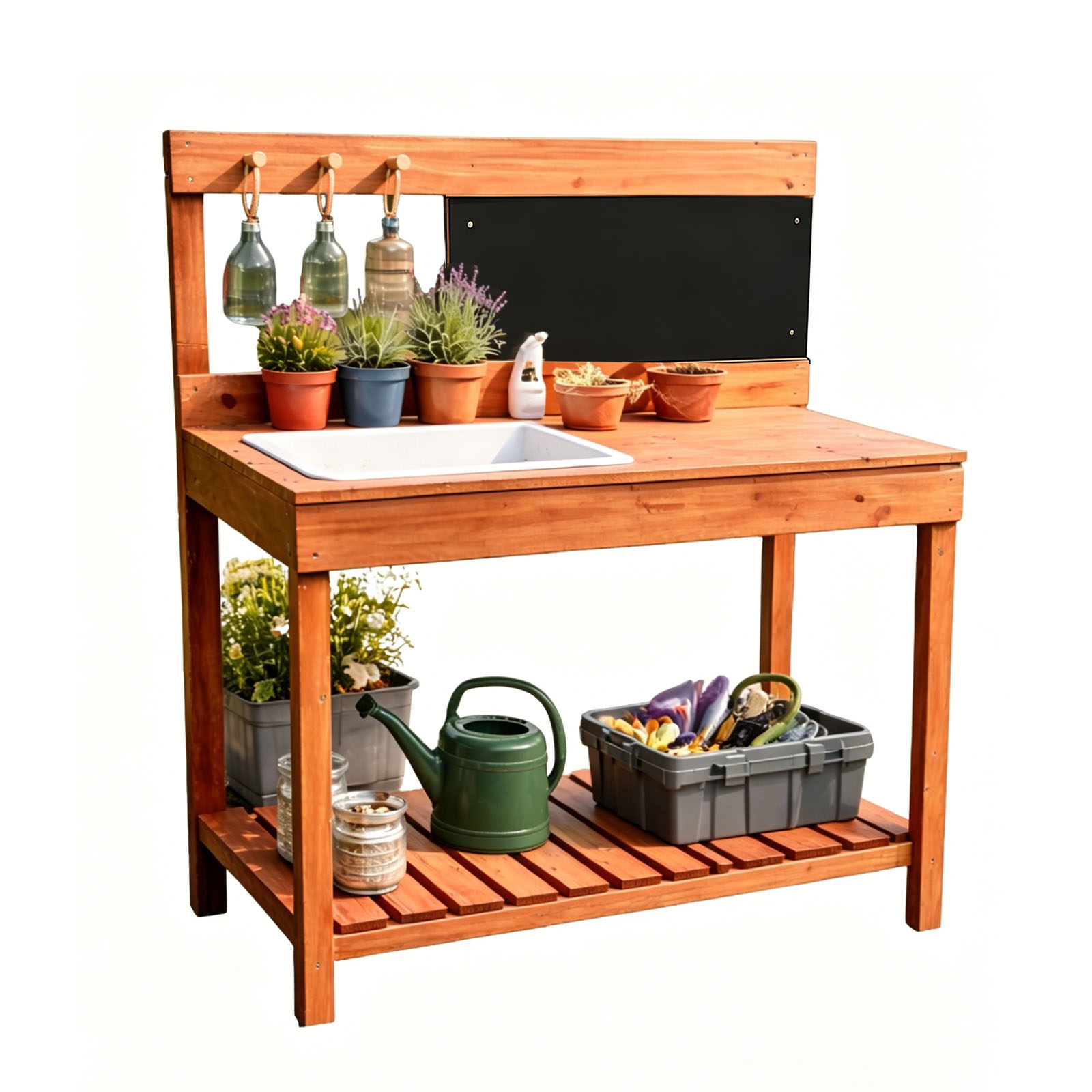 Wooden Potting Benches For Chi - огляд і ціна Gardening Tools For Kids