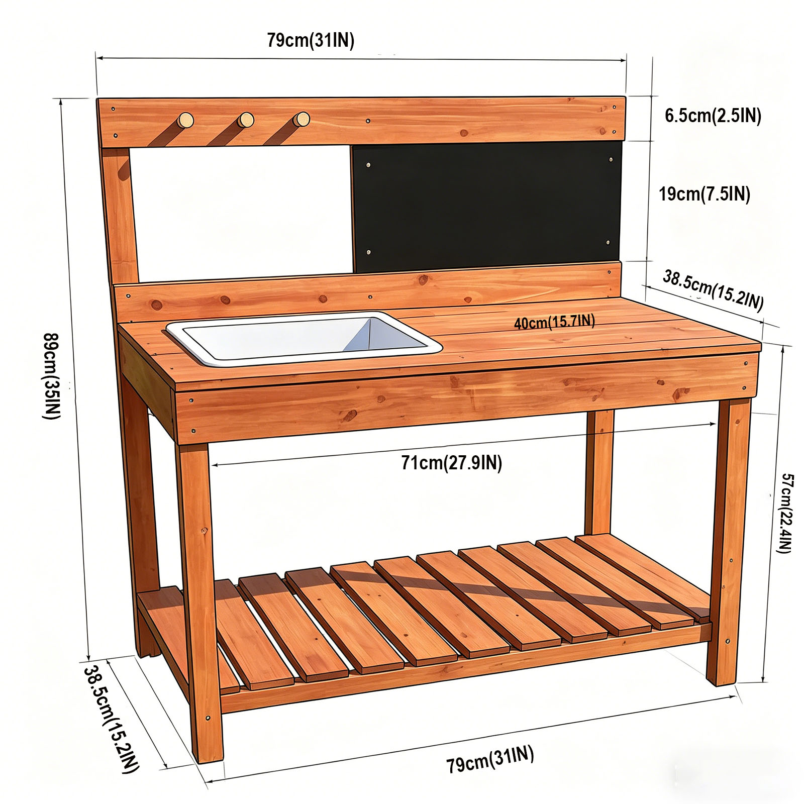 Wooden Potting Benches For Chi - огляд і ціна Gardening Tools For Kids