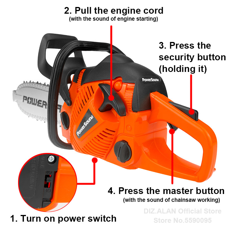 Electric Toy Chainsaw Kids Toy - огляд і ціна Gardening Tools For 6 Year Old