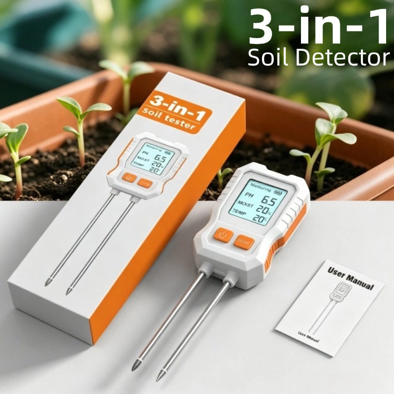 3-in-1 Digital Soil Tester wit - огляд і ціна Moisture Meter Plant