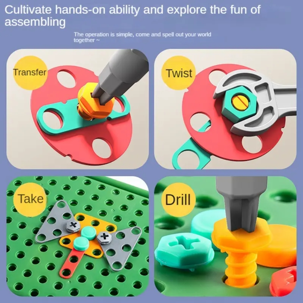 450Pcs Kids STEM Drill Set Cre - огляд і ціна Gardening Tools For Kids