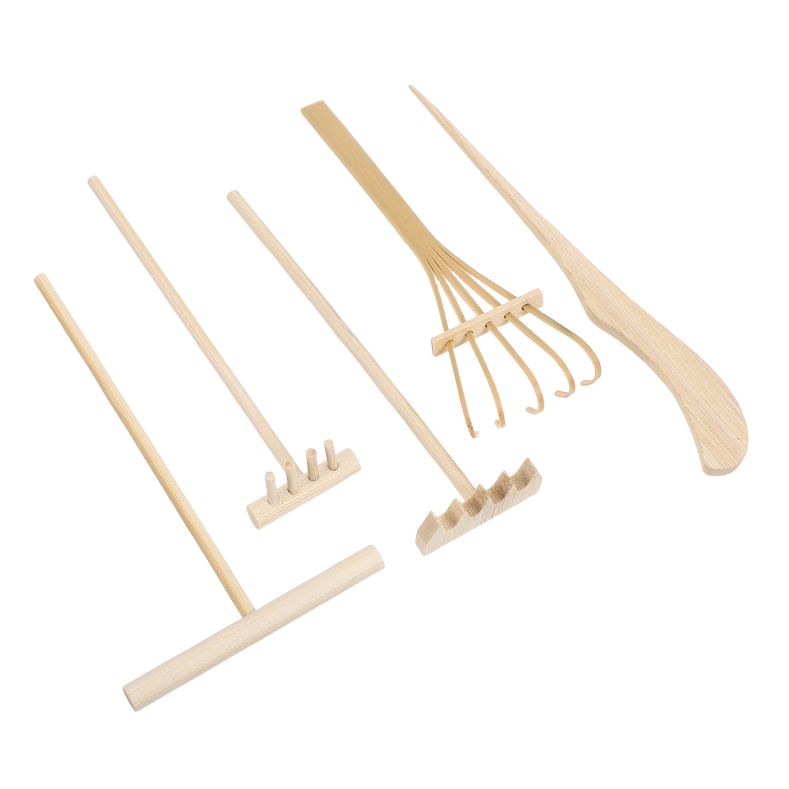 5Pcs Mini Bamboo Zen Garden Ra - огляд і ціна Gardening Tools Drawing