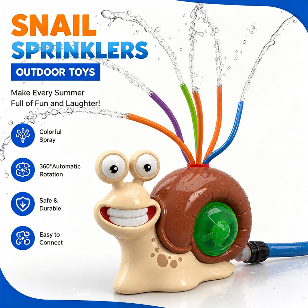 Water Spray Outdoor Toy Snail  - огляд і ціна Gardening Tools For Kids